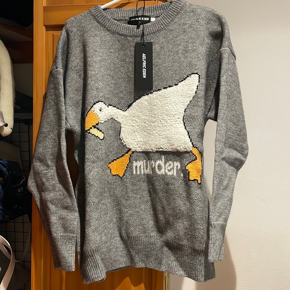 NWT Aelfric Eden murder goose sweater